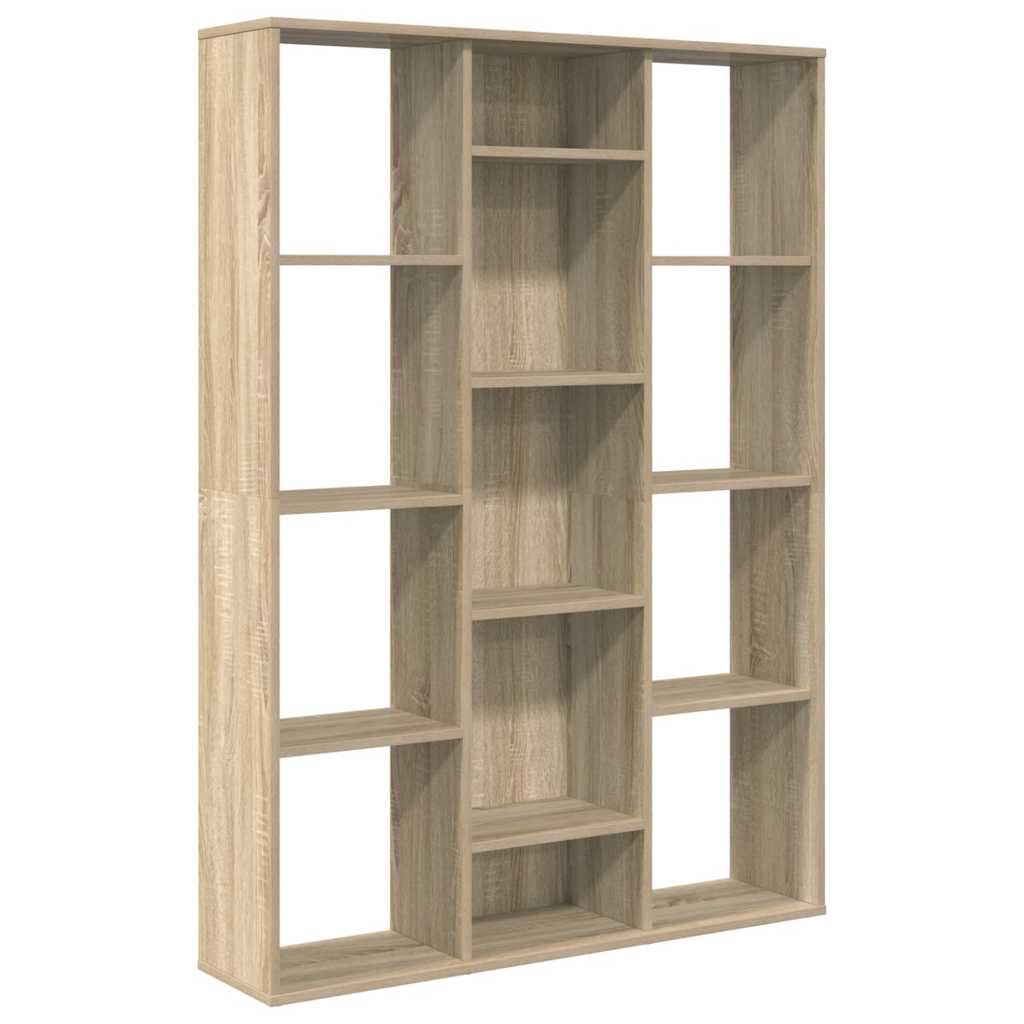 vidaXL Room Divider/Book Cabinet Sonoma Oak 100x24x140 cm Engineered Wood