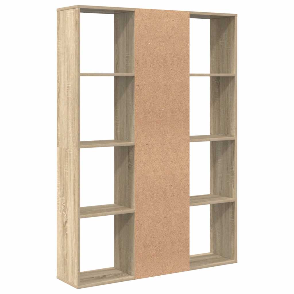 vidaXL Room Divider/Book Cabinet Sonoma Oak 100x24x140 cm Engineered Wood
