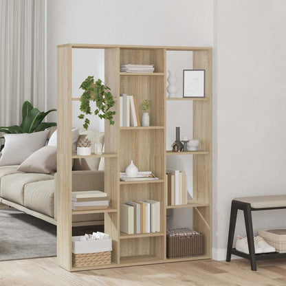 vidaXL Room Divider/Book Cabinet Sonoma Oak 100x24x140 cm