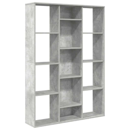 vidaXL Room Divider/Book Cabinet Concrete Grey 100x24x140 cm Engineered Wood