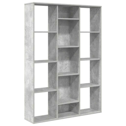 vidaXL Room Divider/Book Cabinet Concrete Grey 100x24x140 cm