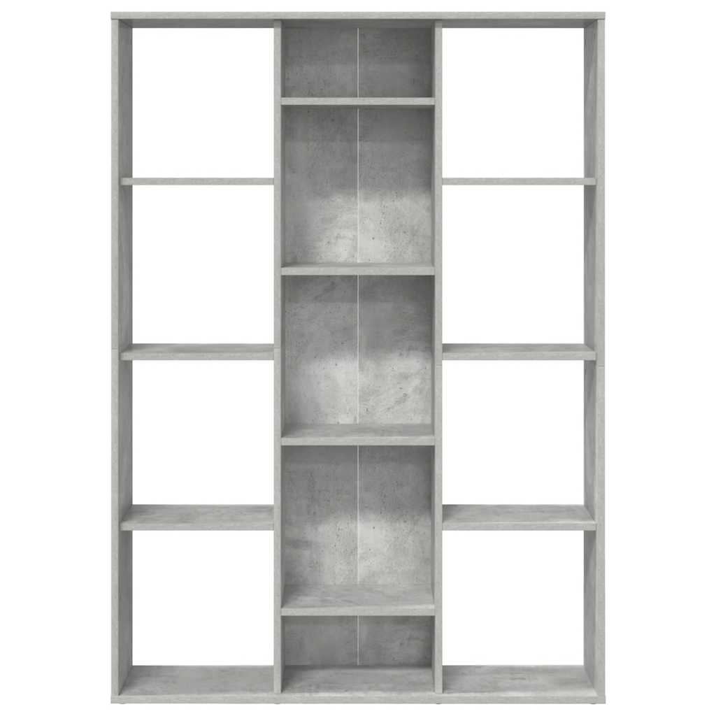 vidaXL Room Divider/Book Cabinet Concrete Grey 100x24x140 cm Engineered Wood