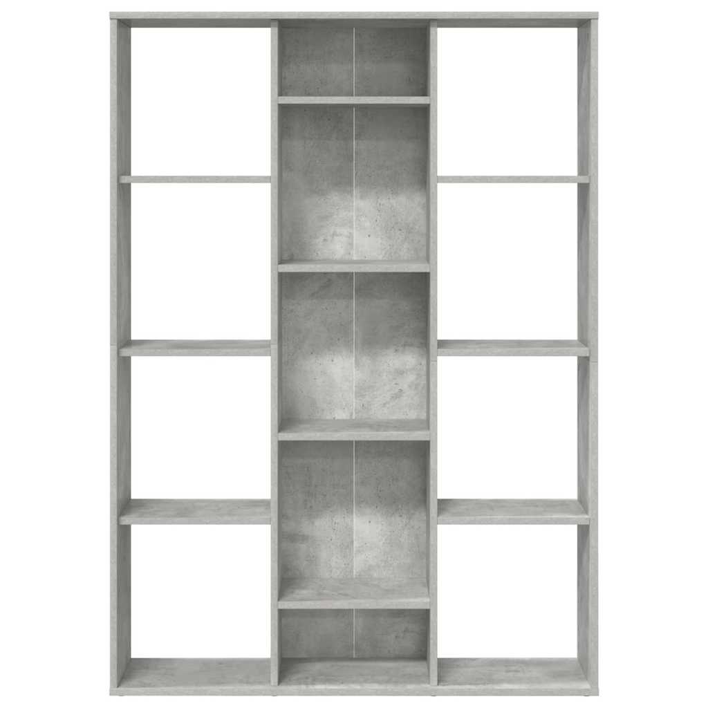 vidaXL Room Divider/Book Cabinet Concrete Grey 100x24x140 cm
