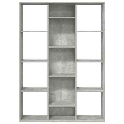 vidaXL Room Divider/Book Cabinet Concrete Grey 100x24x140 cm