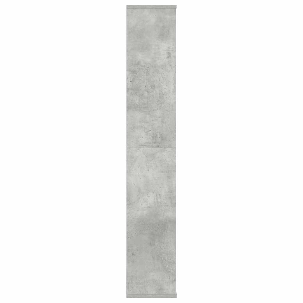 vidaXL Room Divider/Book Cabinet Concrete Grey 100x24x140 cm Engineered Wood