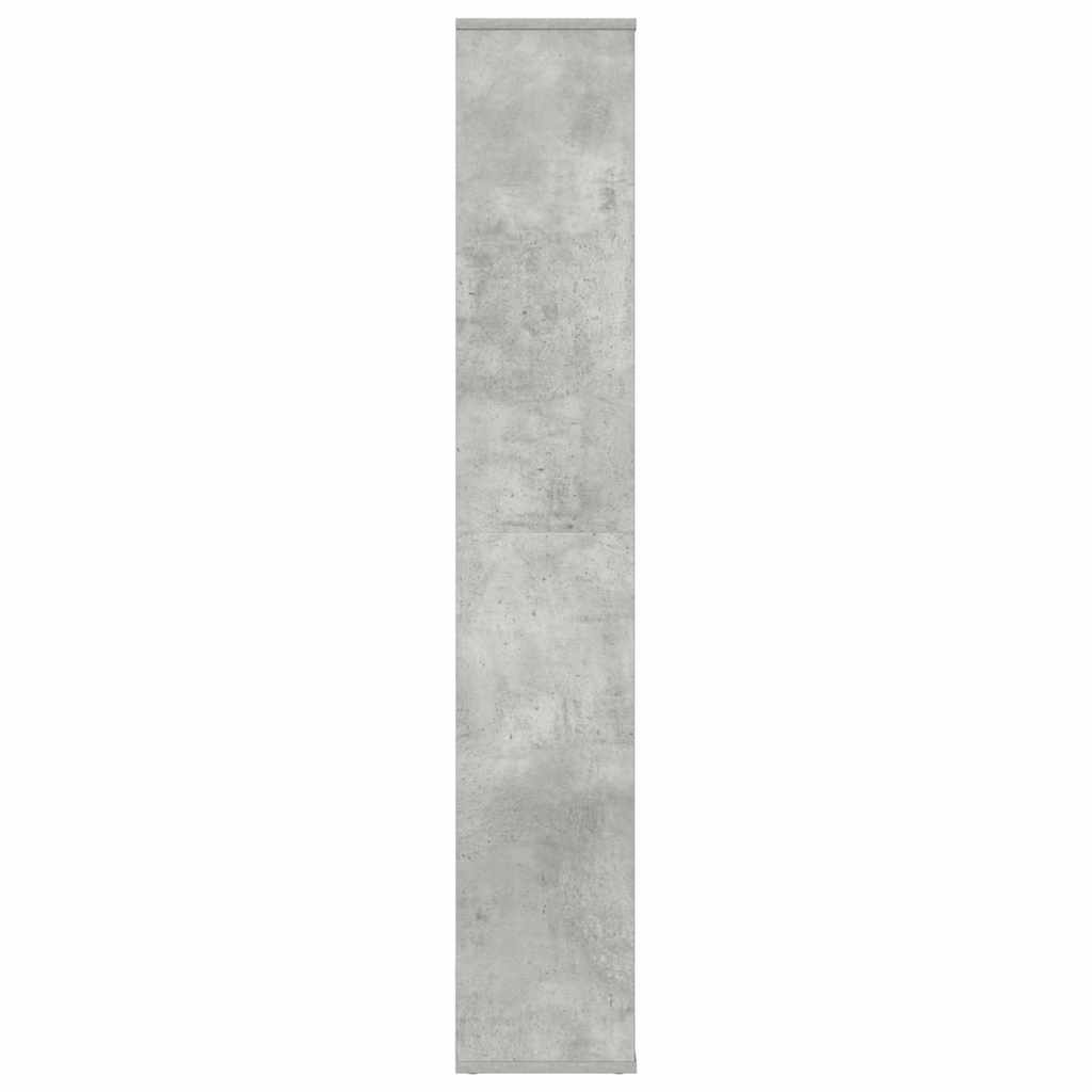vidaXL Room Divider/Book Cabinet Concrete Grey 100x24x140 cm