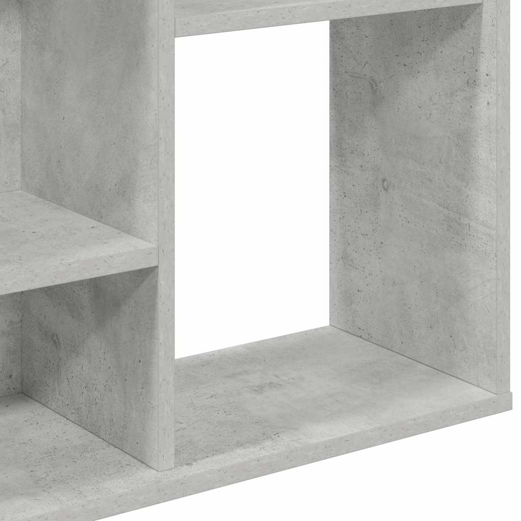 vidaXL Room Divider/Book Cabinet Concrete Grey 100x24x140 cm