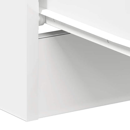 vidaXL Bedside Cabinet White 38x35x56 cm Engineered Wood