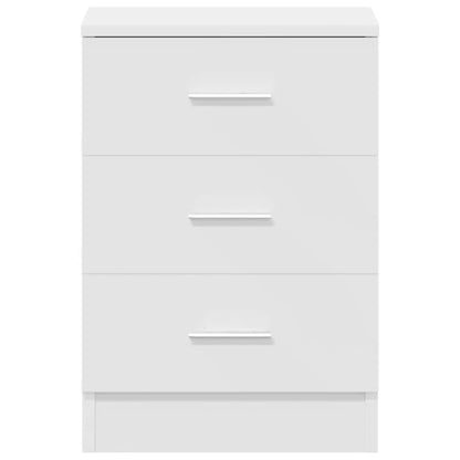 vidaXL Bedside Cabinets 2 pcs White 38x35x56 cm Engineered Wood