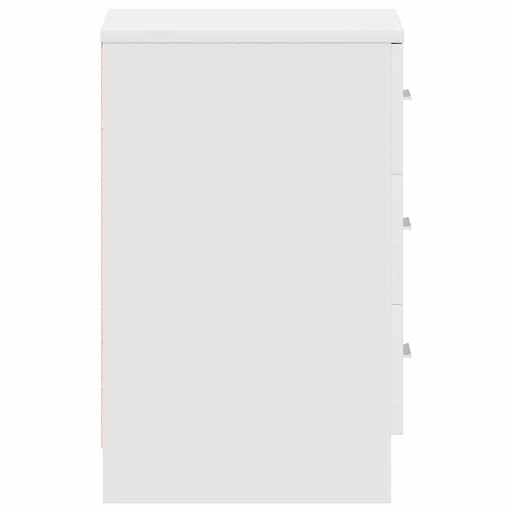vidaXL Bedside Cabinets 2 pcs White 38x35x56 cm Engineered Wood