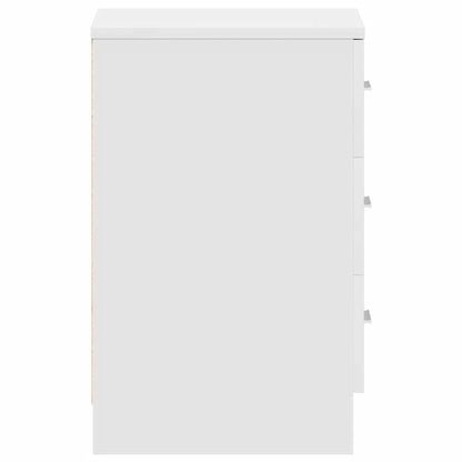 vidaXL Bedside Cabinets 2 pcs White 38x35x56 cm Engineered Wood