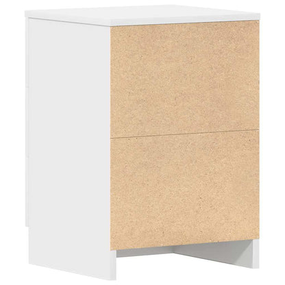 vidaXL Bedside Cabinets 2 pcs White 38x35x56 cm Engineered Wood