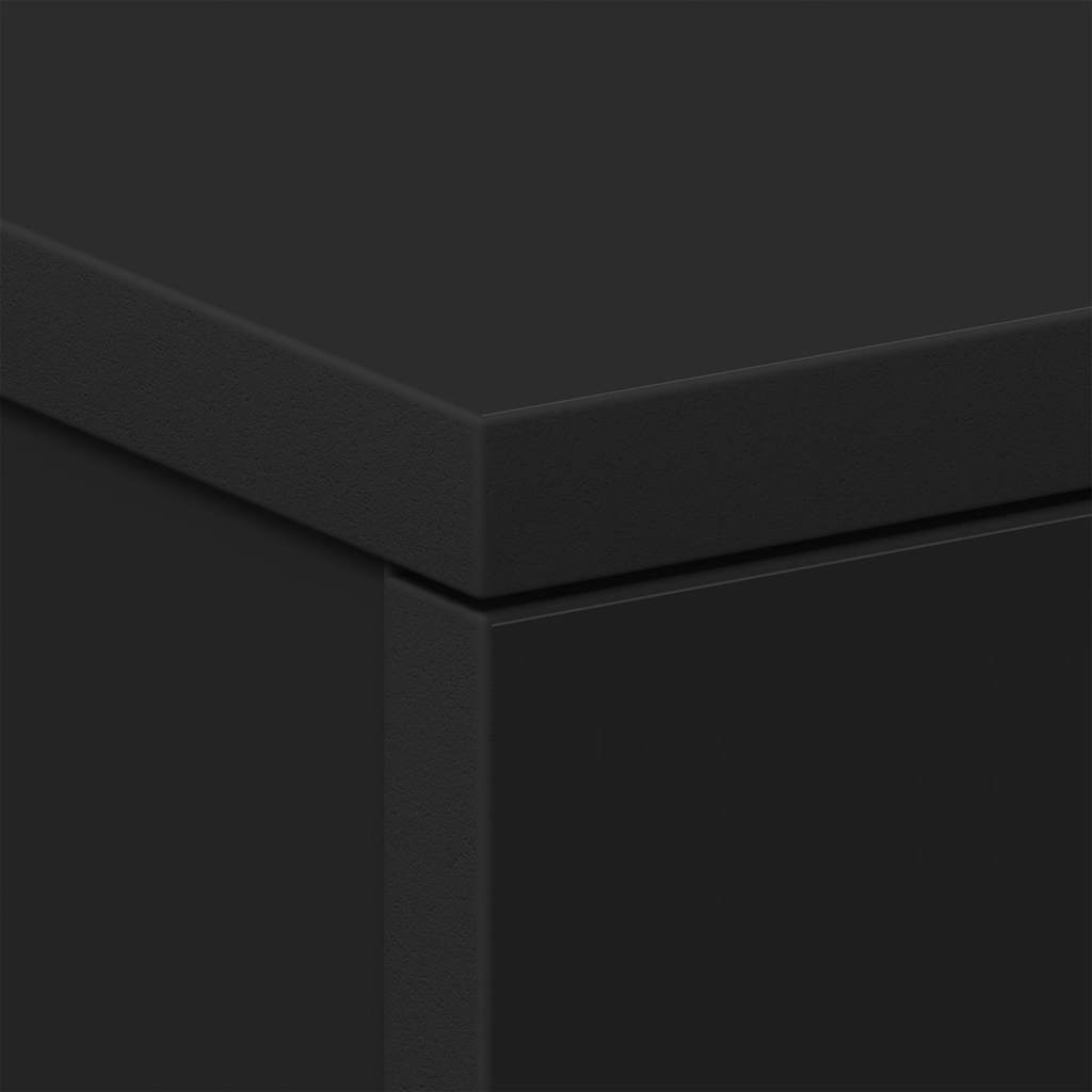 vidaXL Bedside Cabinets 2 pcs Black 38x35x56 cm Engineered Wood