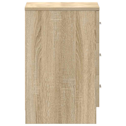 vidaXL Bedside Cabinet Sonoma Oak 38x35x56 cm Engineered Wood