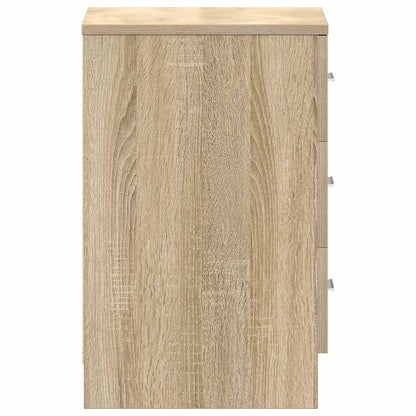 vidaXL Bedside Cabinets 2 pcs Sonoma Oak 38x35x56 cm Engineered Wood