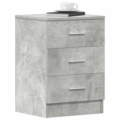 vidaXL Bedside Cabinet Concrete Grey 38x35x56 cm Engineered Wood
