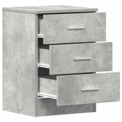 vidaXL Bedside Cabinet Concrete Grey 38x35x56 cm Engineered Wood