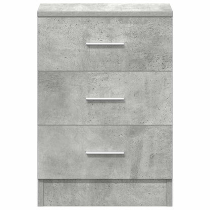 vidaXL Bedside Cabinet Concrete Grey 38x35x56 cm Engineered Wood