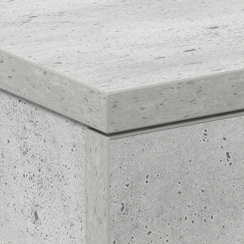 vidaXL Bedside Cabinet Concrete Grey 38x35x56 cm Engineered Wood