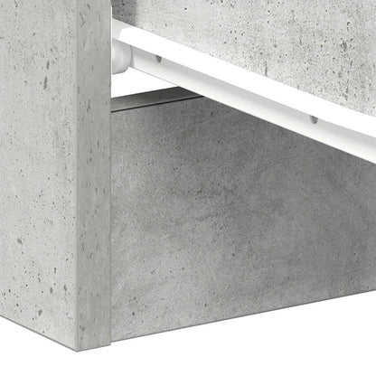 vidaXL Bedside Cabinet Concrete Grey 38x35x56 cm Engineered Wood