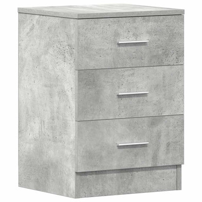 vidaXL Bedside Cabinets 2 pcs Concrete Grey 38x35x56 cm Engineered Wood