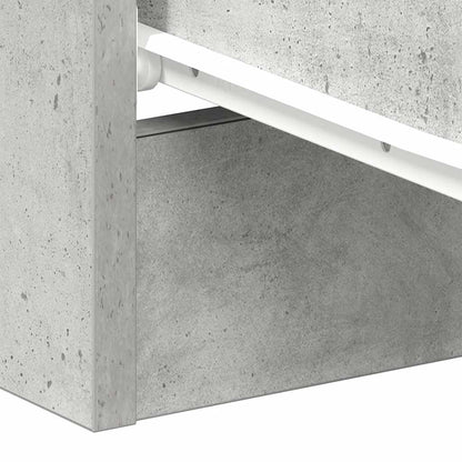 vidaXL Bedside Cabinets 2 pcs Concrete Grey 38x35x56 cm Engineered Wood