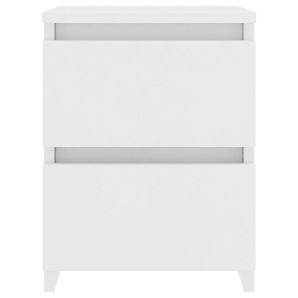 vidaXL Bedside Cabinet White 30x30x40 cm Engineered Wood