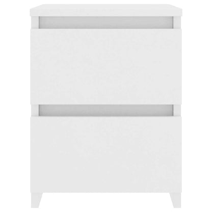 vidaXL Bedside Cabinet White 30x30x40 cm Engineered Wood