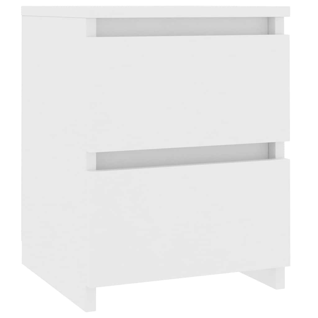 vidaXL Bedside Cabinets 2 pcs White 30x30x40 cm Engineered Wood