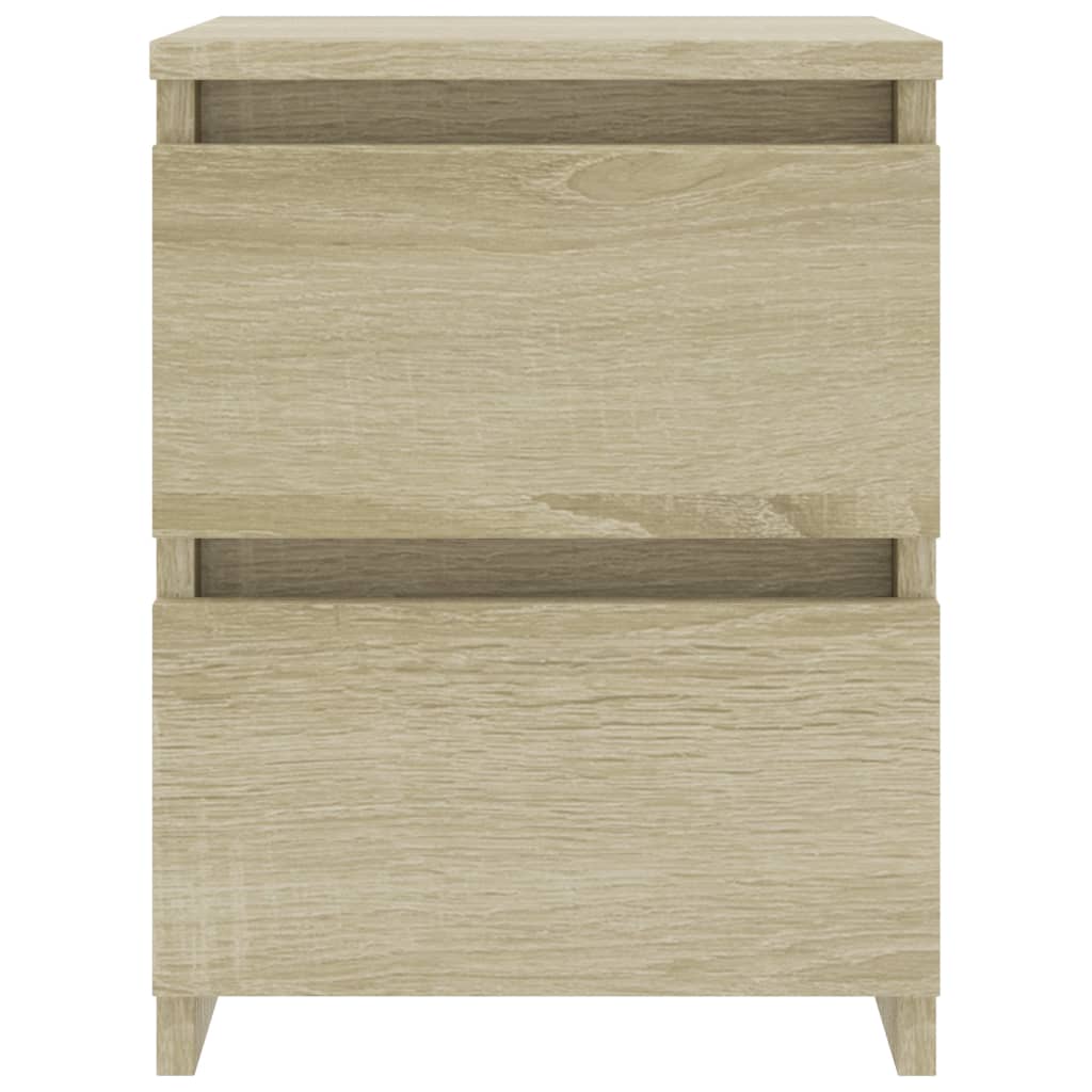 vidaXL Bedside Cabinets 2 pcs Sonoma Oak 30x30x40 cm Engineered Wood