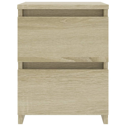 vidaXL Bedside Cabinets 2 pcs Sonoma Oak 30x30x40 cm Engineered Wood