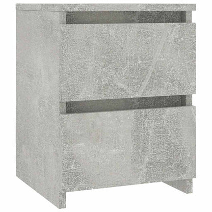 800521 vidaXL Bedside Cabinet Concrete Grey 30x30x40 cm Engineered Wood