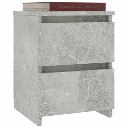 800521 vidaXL Bedside Cabinet Concrete Grey 30x30x40 cm Engineered Wood