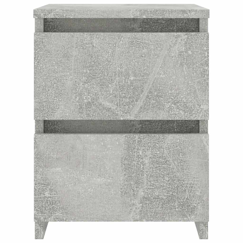 800521 vidaXL Bedside Cabinet Concrete Grey 30x30x40 cm Engineered Wood