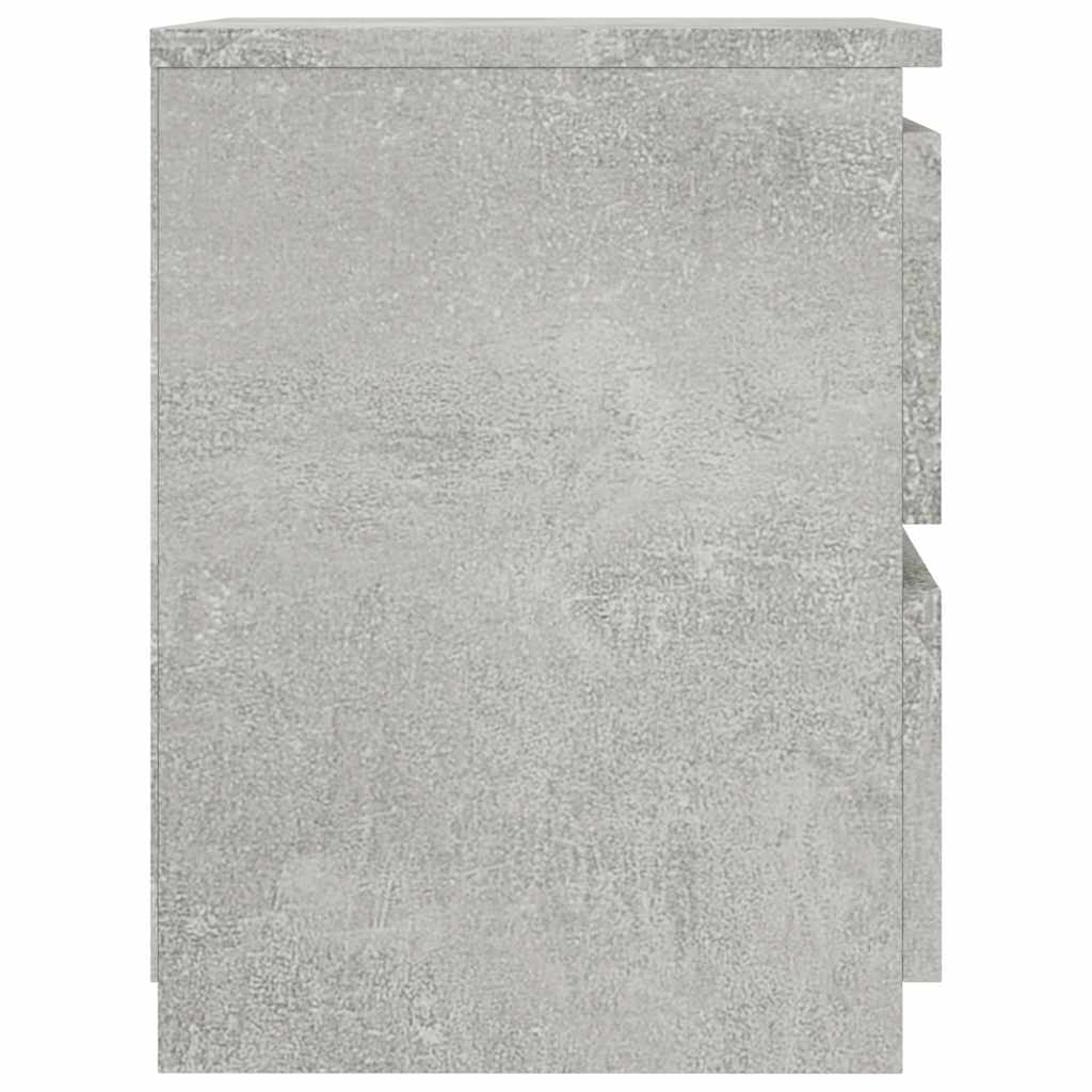 800521 vidaXL Bedside Cabinet Concrete Grey 30x30x40 cm Engineered Wood