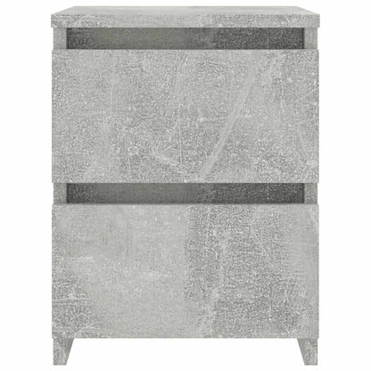 vidaXL Bedside Cabinets 2 pcs Concrete Grey 30x30x40cm Engineered Wood