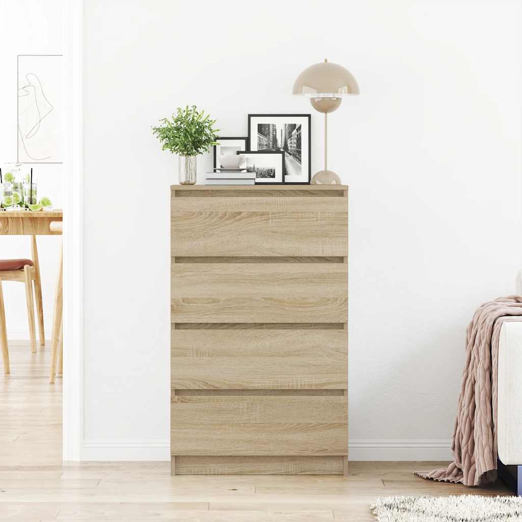 vidaXL Sideboard | Sonoma Oak | Chipboard | Medium | Drawer Cabinet