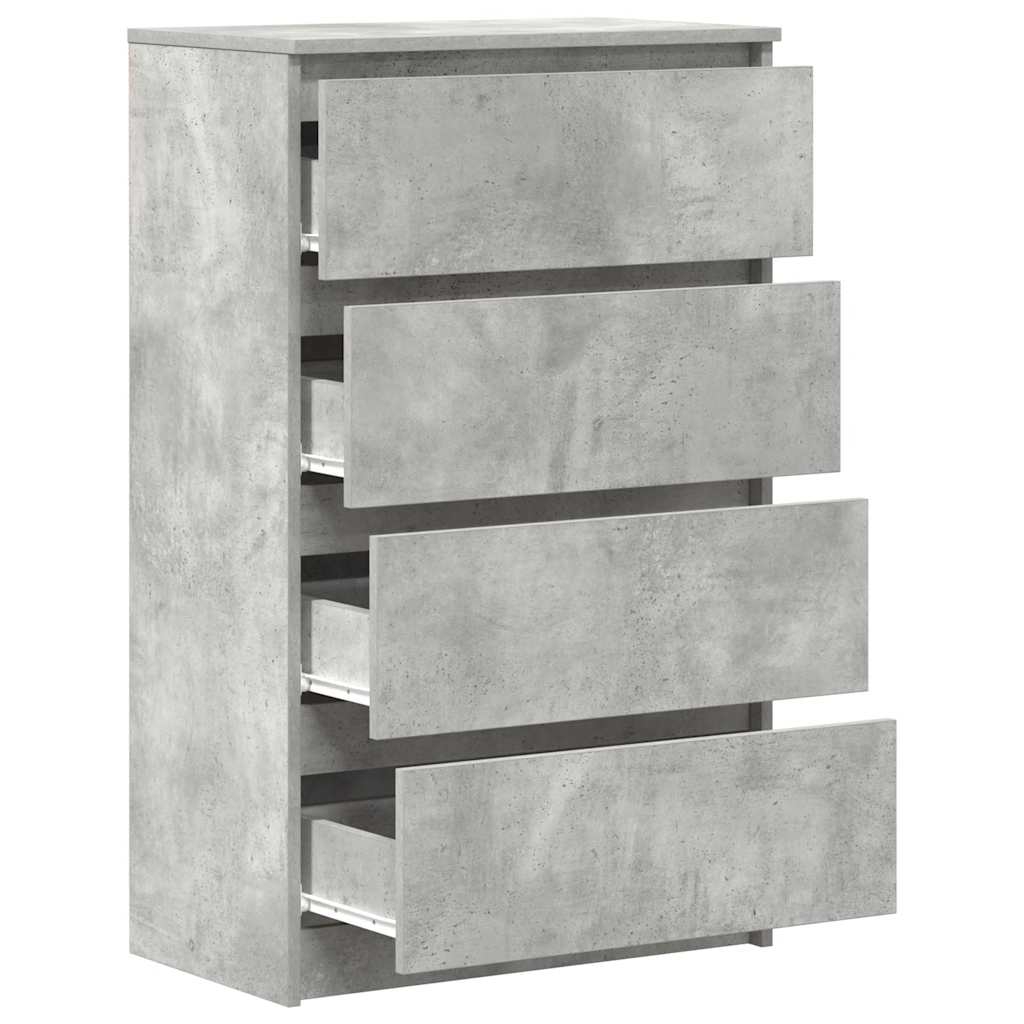 vidaXL Sideboard Concrete Grey 60x35x98.5 cm Engineered Wood
