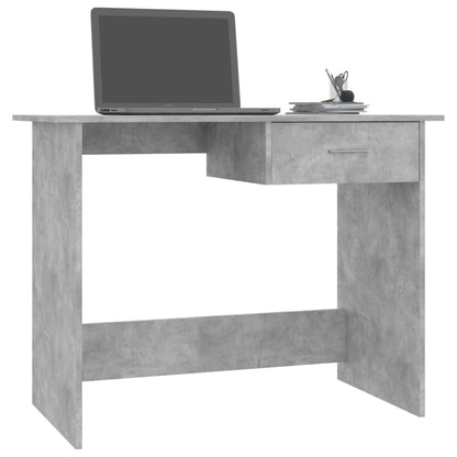 vidaXL Desk Concrete Grey 100x50x76 cm Engineered Wood