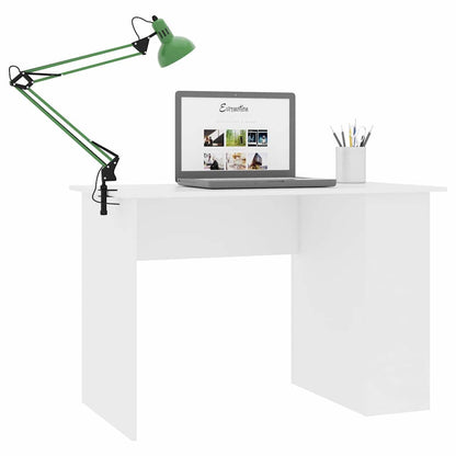 800576 vidaXL Desk White 110x60x73 cm Engineered Wood