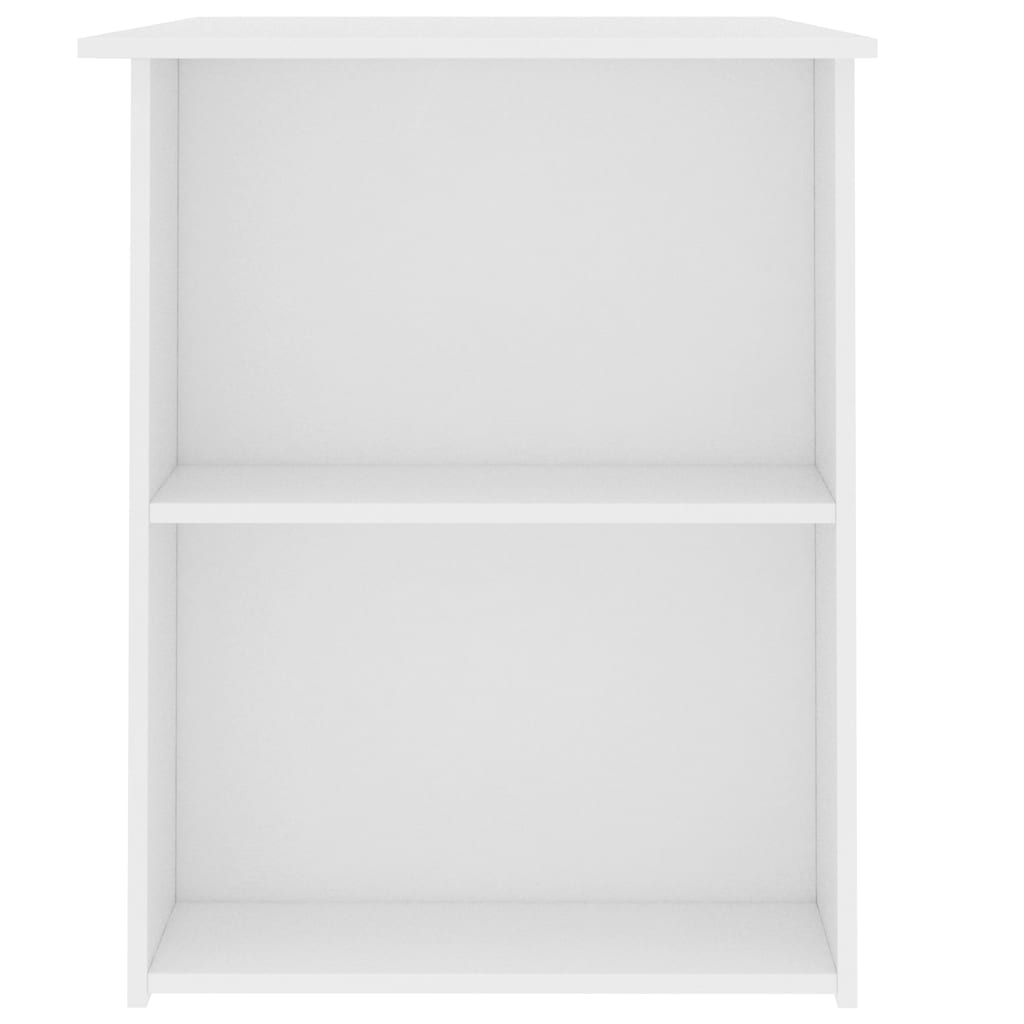 800576 vidaXL Desk White 110x60x73 cm Engineered Wood