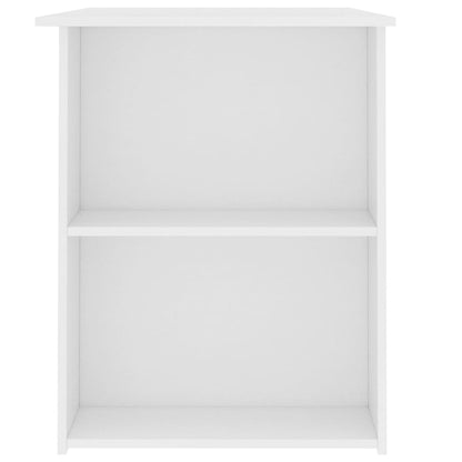 800576 vidaXL Desk White 110x60x73 cm Engineered Wood