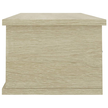 800597 vidaXL Wall-mounted Drawer Shelf Sonoma Oak 88x26x18,5 cm Engineered Wood