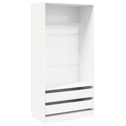 800603 vidaXL Wardrobe White 100x50x200 cm Engineered Wood
