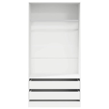 800603 vidaXL Wardrobe White 100x50x200 cm Engineered Wood