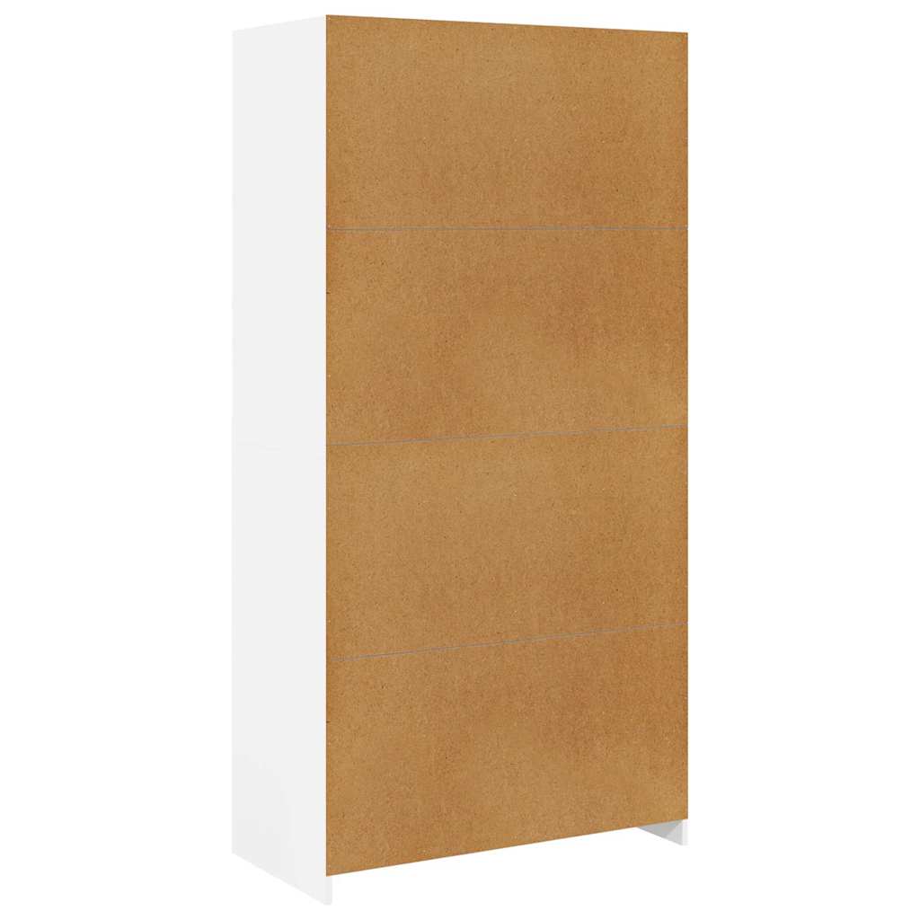 800603 vidaXL Wardrobe White 100x50x200 cm Engineered Wood