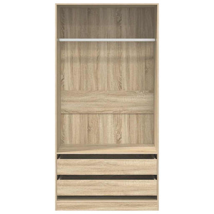 vidaXL Wardrobe | Sonoma Oak | Engineered wood | Compact | Wardrobe