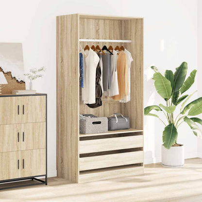vidaXL Wardrobe | Sonoma Oak | Engineered wood | Compact | Wardrobe