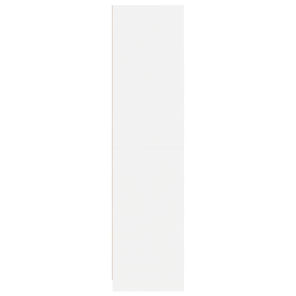 vidaXL Wardrobe | White | Engineered wood | Compact | Wardrobe | Rectangular