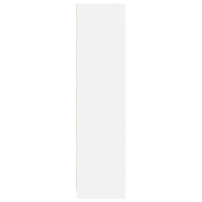 vidaXL Wardrobe | White | Engineered wood | Compact | Wardrobe | Rectangular